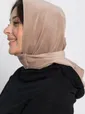 Косынка с завязками Велюр (бежевая) КЗВ11-23М