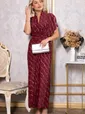 Платье Исландия (бордовое) П14814-30М