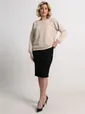 Костюм с юбкой Совершенство форм (бежево-черный) К15293-10М